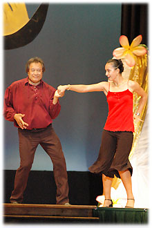 showing an entertaining ballroom dance