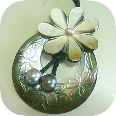 mother of pearl carving jewellery