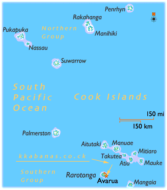 The Cook Island Map / all islands