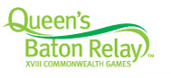 Queen Baton Relay Logo for the 18th Commenwealth Games in Melbourne / Australia - on click to photo gallery of countries visited